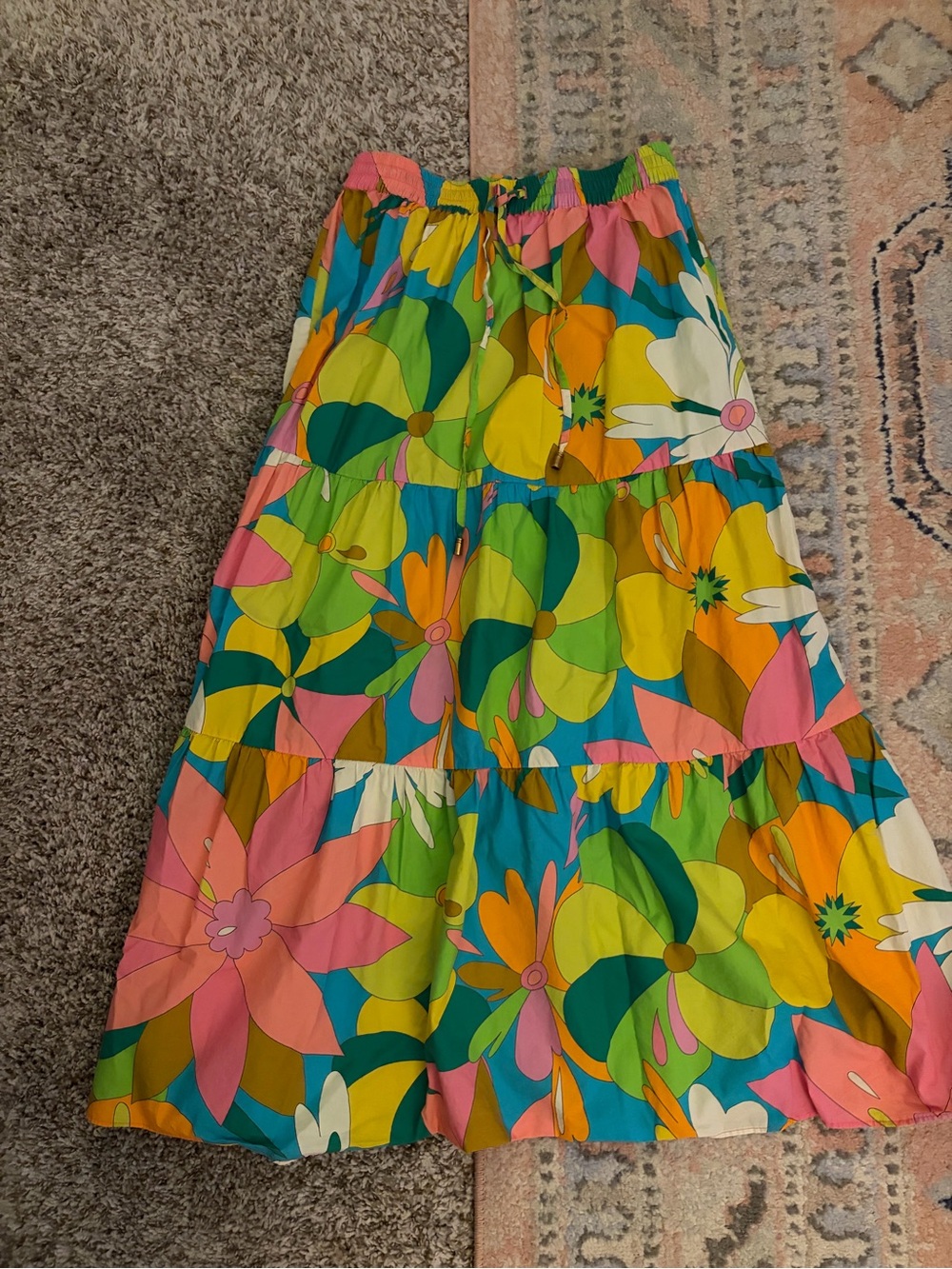 Flora Bea Floral Midi Skirt
